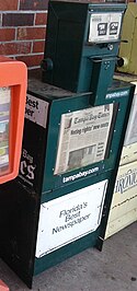 Tampa Bay Times newspaper rack