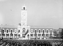 Inaugurazione Littoria with massed parade in 1932