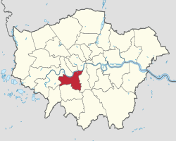 Wandsworth แสดงภายใน Greater London