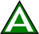 Green triangle, with letter A
