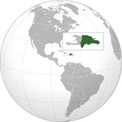 Location of the Dominican Republic