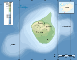 Mapa topográfico de Surtsey-fr.svg