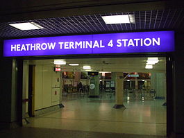 ทางเข้า Heathrow Terminal 4 Tube JPG