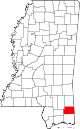 State map highlighting George County
