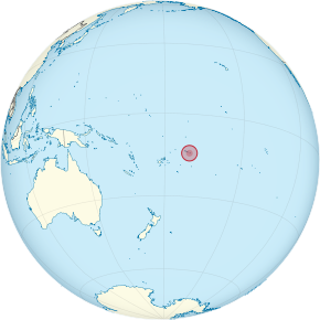 Locatie van Amerikaans Samoa