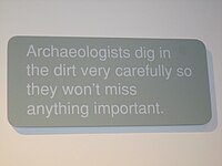 Archaeologists dig in the dirt very carefully so they won't miss anything important.