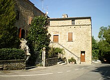 vernacular stone building, birthplace of Benito Mussolini, now a museum