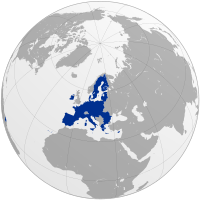 خريطة الاتحاد الأوروبي والمملكة المتحدة