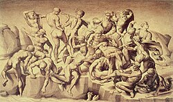 copy of lost painting that had been by Michelangelo