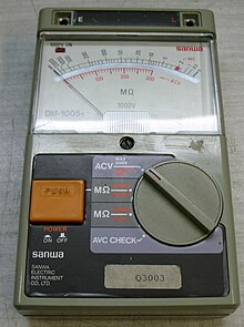 photograph of an ohmmeter