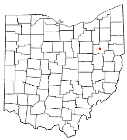 Localização no estado de Ohio