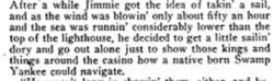 Early reference to a "Swamp Yankee" from "Jimmie Pulsifer Walks Home" by William Burns Weston, published in the The Metropolitan in 1912