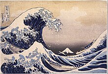 "Great wave" by Hokusai