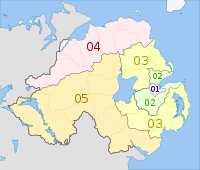NUTS 3 regions of Northern Ireland map.svg