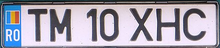 440px Romania license plate Timi%C8%99oara 02