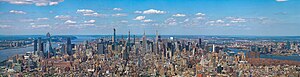 Midtown Manhattan nhìn từ Trung tâm Thương mại Một Thế giới