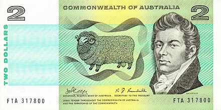 Banknotes the Australian series (paper)และSecond series (polymer)