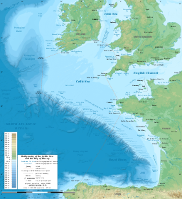 Celtic Sea และ Bay of Biscay bathymetric map-en.svg