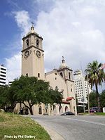 The Corpus Christi cathedral on Upper Broadway in downtown Corpus Christi, TX..jpg