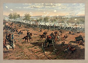 Thure de Thulstrup - L.Prang and Co. - Battle of Gettysburg - Restoration by Adam Cuerden.jpg