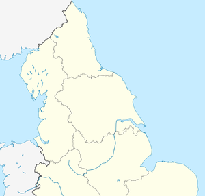 Rugby league is located in Northern England