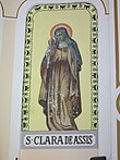 Saint Clare of Assisi holding a ciborium