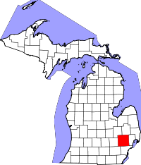 Ubicación dentro del estado de Michigan