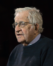 Una fotografía de Noam Chomsky