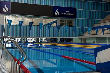 สระว่ายน้ำขนาดโอลิมปิก ใช้สำหรับ Baku 2015 European Games