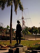 Statue of Francis Light in the Fort of Cornwallis