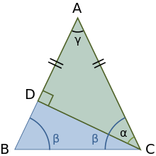 متشابهين. الشكل غير في المثلثان المقابل بحث عن