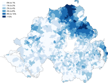 Ulster-Scots-Sprecher bei der Volkszählung 2011 in Nordirland.png