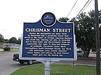 ChrismanStreetHMississippiBluesTrailMarker.jpg