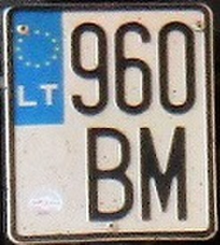 Lithuanian motorcycle plate.jpg