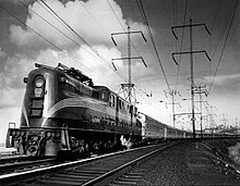 Photo of The Congressional pulled by a GG1 electric locomotive, 1965
