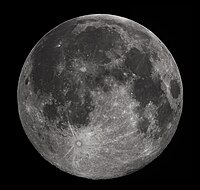 Full moon as seen from Earth's Northern Hemisphere