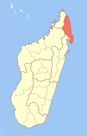 Ubicación en Madagascar