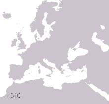 Geanimeerde kaart van die Romeinse Republiek en Ryk