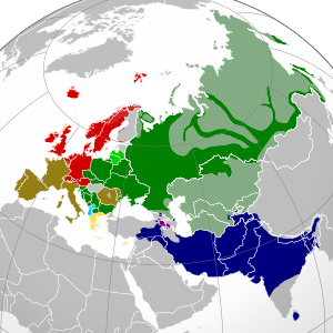 インド・ヨーロッパ語族の支店 map.svg