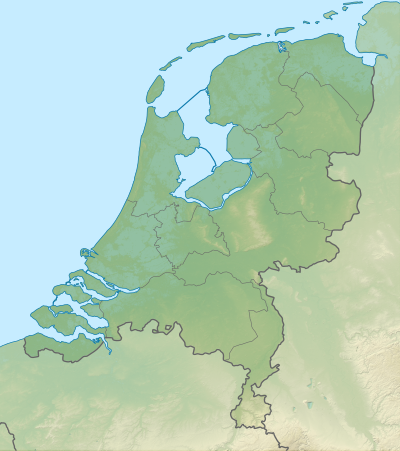 Map of the Netherlands with Olympic venues marked