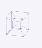 3-D net of a tesseract