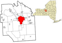 สถานที่ตั้งใน Onondaga County และรัฐนิวยอร์ก