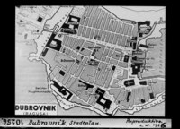 City plan of Dubrovnik in 1930s