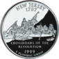 New Jersey quarter dollar coin