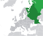 Map showing Russia in Europe