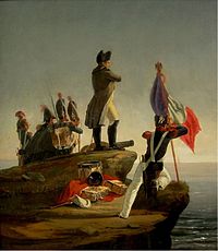 Napoleon on the island of Elba.