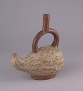 Squash carved into a teapot shape