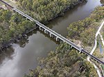 Aerial view of the Murrumbidgee River Railway Bridge in Wagga Wagga.jpg