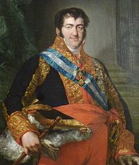 Portrait of Fernando VII de España.