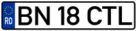 Romanian license plate.svg
